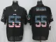NEW Nike Philadelphia Eagles 55 Graham USA Flag Fashion Black Elite Jersey
