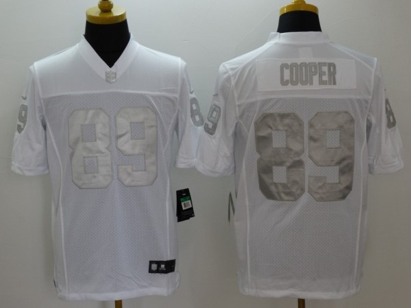 Nike Oakland Raiders #89 Cooper Platinum Limited Jersey