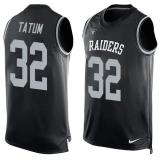 NFL Oakland Raiders #32 Tatum Black Limited Tank Top Jersey