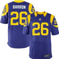 Nike Los Angeles Rams #26 Mark Barron Elite Blue Jersey