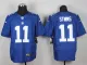 Nike New York Giants #11 Stmms Blue Elite Jersey