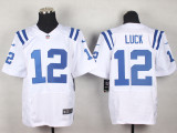 Nike Indianapolis Colts #12 Luck White Elite Jersey