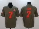 Mens Cleveland Browns #7 Kizer Olive Salute to Service Limited Jersey