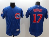 Majestic MLB Chicago Cubs #17 Bryant Blue Elite Jerseys