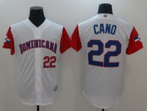 2017 World Baseball Dominicana #20 Cano White Classic Jersey