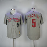 MLB Houston Astros #5 Bagwell Grey Throwback Jersey