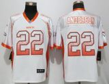 NEW Nike Denver Broncos 22 Anderson Drift Fashion White Elite Jersey