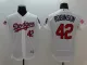 MLB Los Angeles Dodgers #42 Robinson White Elite Jersey