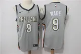 Nike NBA Cleveland Cavaliers #9 Wade Grey New Jersey