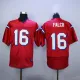 NCAA Shane Falco #16 Sentinels Movie Football Jerseys Red Embroidery
