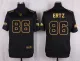 Mens Philadelphia Eagles #86 Ertz Pro Line Black Gold Collection Jersey