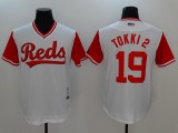 MLB Cincinnati Reds #19 Tokki 2 All Rise White Pullover Jersey