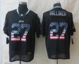 2014 New Nike New York Jets 27 Milliner USA Flag Fashion Black Elite Jerseys