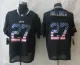 2014 New Nike New York Jets 27 Milliner USA Flag Fashion Black Elite Jerseys