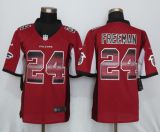 New Nike Atlanta Falcons 24 Freeman Red Strobe Limited Jersey