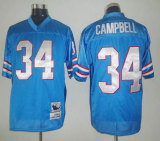 Blue Earl Campbell jersey, Houston Oilers #34 Reebok Throwback jersey