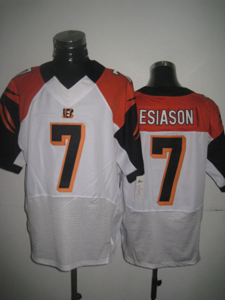 Nike Cincinnati Bengals 7 Esiason Elite White Jersey