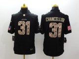 Nike Seattle Seahawks #31 Chancellor Black Salute TO Service Jersey