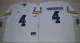 NCAA Jordan Brand Michigan Wolverines #4 Jim Harbaugh College Football Elite White Jersey