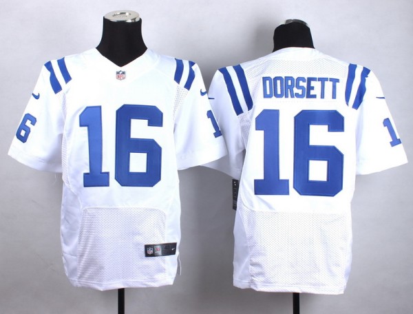 Nike Indianapolis Colts #16 Dorsett White Jersey