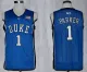 Duke Blue Devils #1 Jabari Parker Blue Color Basketball Jersey