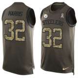 NFL Denver Broncos #32 Harris Limited Green Salute to Service Tank Top