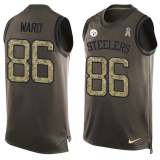 NFL Pittsburgh Steelers #86 Ward Limited Green Salute to Service Tank Top