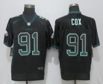 Nike Philadelphia Eagles 91 Cox Drift Fashion Black Elite Jersey