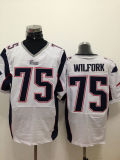 Nike New England Patriots #75 Wilfork ELite White Jersey