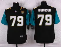 Nike Jacksonville Jaguars #79 Igbinosun Black Elite Jersey