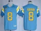 NCAA UCLA Bruins Reggie Miller #8 Troy Aikman Light Blue Jersey