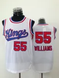 NBA Sacramento Kings #55 Williams White Jersey
