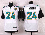 Nike Jacksonville Jaguars #24 Yeldon White Elite Jersey