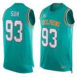 Ndamukong Suh Miami Dolphins Limited Tank Top - Aqua