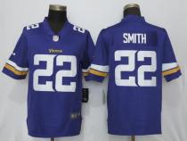 NEW Nike Dallas Vikings 22 Smith Purple2017 Vapor Untouchable Limited Jersey