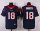 Nike Houston Texans #18 Shorts Blue Elite Jersey