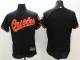 Majestic MLB Baltimore Orioles Blank Black Elite Jerseys