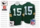 Green Bay Packers #15 Bart Starr Green Long  Sleeved Throwback Jersey