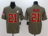 Mens Washington Redskins #21 Taylor Olive Salute to Service Limited Jersey