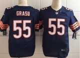 Nike Chicago Bears #55 Grasu Blue Elite Jersey