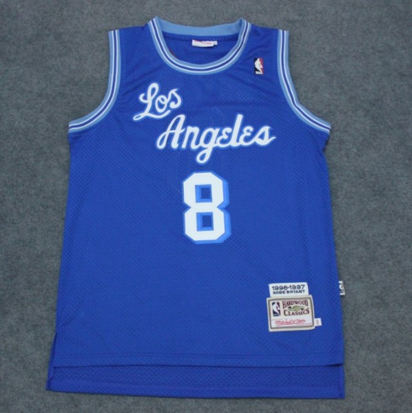 Los Angel Lakers Blue #8 Kobes Blue Throwback Jerseys