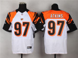 Nike Cincinnati Bengals #97 Atkins White Elite Jersey