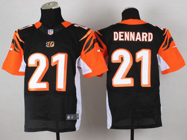 Nike Cincinnati Bengals #21 Dennard Black Elite Jersey