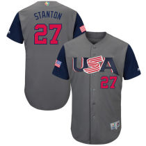 2017 World Baseball USA #27 Stanton Grey Classic Jersey