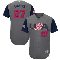 2017 World Baseball USA #27 Stanton Grey Classic Jersey