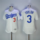MLB Los Angeles Dodgers 3 Taylor White Elite Jersey