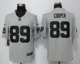 New Nike Oakland Raiders 89 Cooper Gridiron Gray II Limited Jersey