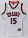 NCAA Syracuse Orange #15 Camerlo Anthony White Jersey