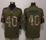 New Nike Tampa Bay Buccaneers 40 Alstott Green Salute To Service Limited Jersey