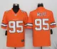 NEW Nike Denver Broncos 95 Wolfe Navy Orange Color Rush Limited Jersey